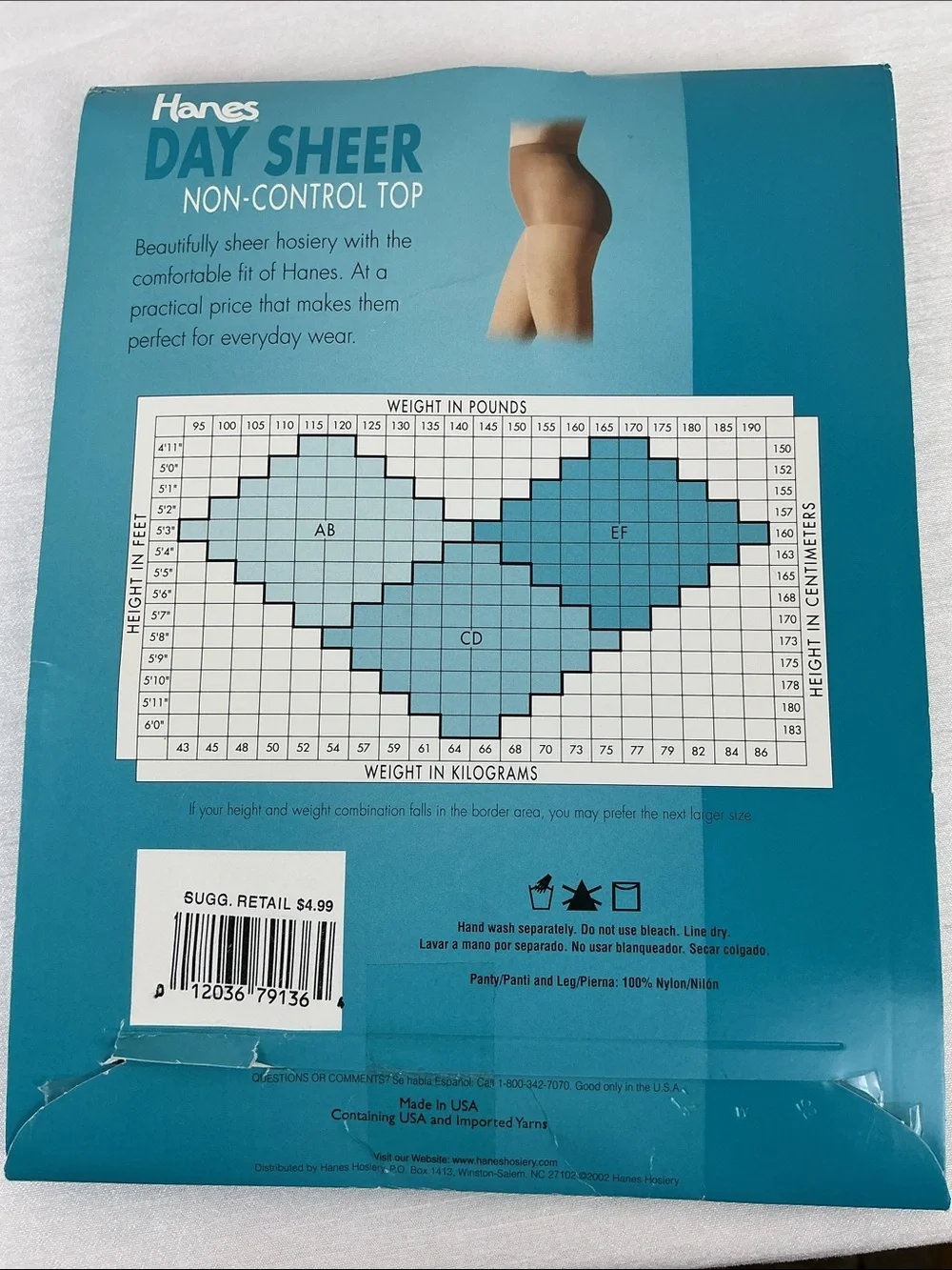 Lot of 4 Vtg Hanes Silk Reflections and More Pantyhose Size AB Control Top